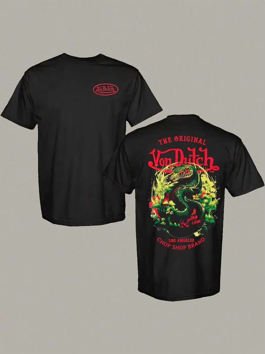 Streetwear Brand Tees - Von Original Chop Shop Brand Snake
