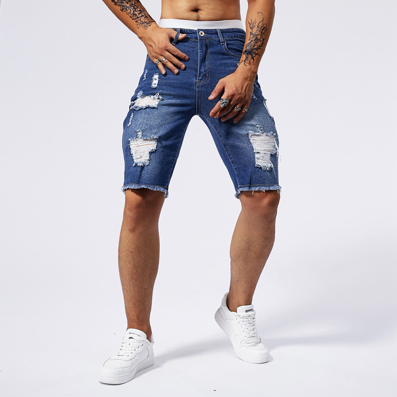 2025 Summer New Men's Ripped D - Streetwear Brand Denim review and price