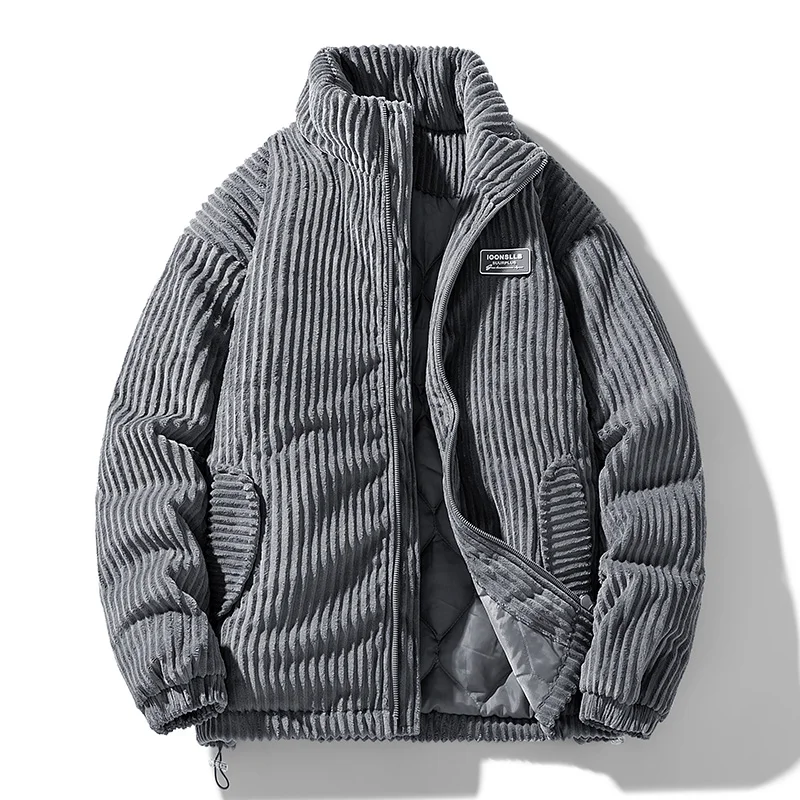 Men Winter Corduroy Puffer Jac - Streetwear Brand Clothing review and price